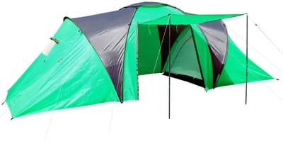Campingtent Loksa, 6-persoons koepeltent Iglo tent Feesttent, 6 personen ~ groen