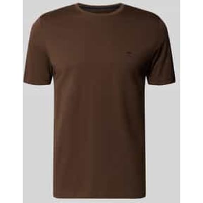 Fynch-Hatton T-Shirt Single Jersey Crew Neck Dark Chocolate / male