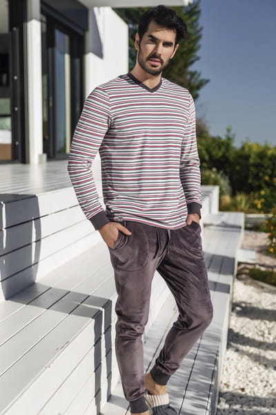 Barandi Casper Heren Pyjama Grijs XXL