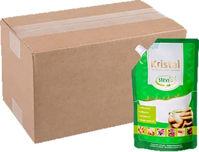 Stevia Kristal - 100% natuurlijke suikervervanger voor koken en bakken - 6 x 300 gram