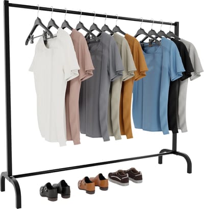 CLP Lara Kledingrek - Kledingstandaard - Dressboy - 150x38x120 cm/zwart