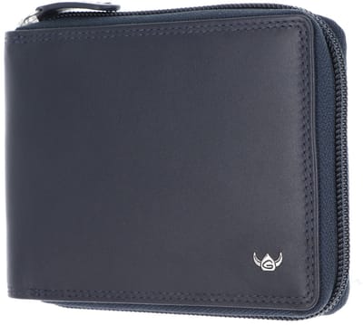 Golden Head Leren portemonnee Polo RFID Protect RV-Scheintasche 1367 Marineblau donkerblauw