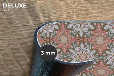 Placemats - 6 stuks - 45x30 cm - Placemat kunststof - Vintage - Bloemen - Mandala - Patronen - Borden onderleggers - Decoratie voor op tafel - Keuken tafeldecoratie accessoires - Vinyl onderlegger - Tafelversiering