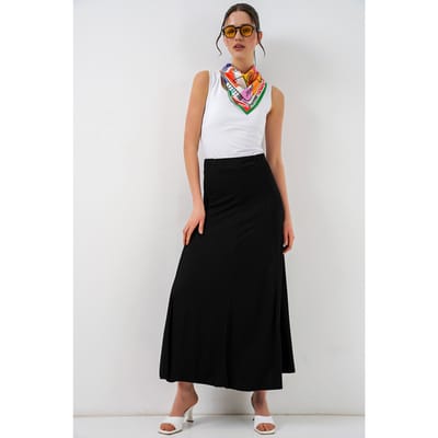 Hoge Taille A-Lijn Maxi Rok