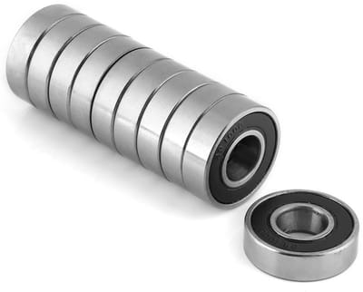 Diepe groeflagers, 10 stuks, waterdicht, hoge temperatuur weerstand, rubber afdichting, 6001-2RS (12x28x8 mm)