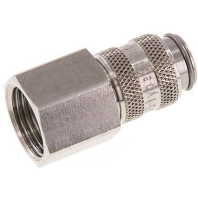 RVS 306L DN 5 Luchtkoppeling Snelkoppeling G 3/8 inch Binnendraad - CLS5-F-SSL-P-038