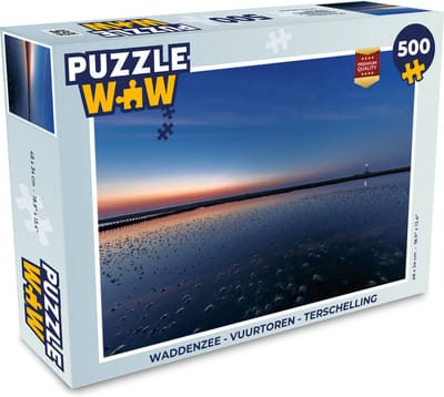 Puzzel Waddenzee - Vuurtoren - Terschelling - Legpuzzel - Puzzel 500 stukjes
