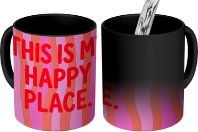 Magische Mok - Foto op Warmte Mokken - Koffiemok - Tekst - Modern - Kleurrijk - Magic Mok - Beker - 350 ML - Theemok - Mok met Tekst