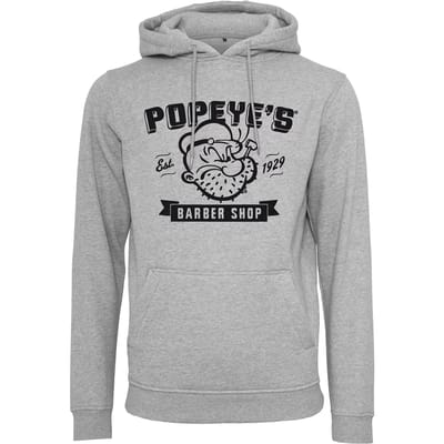 Merchcode Popeye - Popeye Barber Shop Hoodie/trui - XS - Grijs