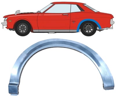 Reparatiepaneel achterspatbord voor Toyota Celica 1971-1978 / Links