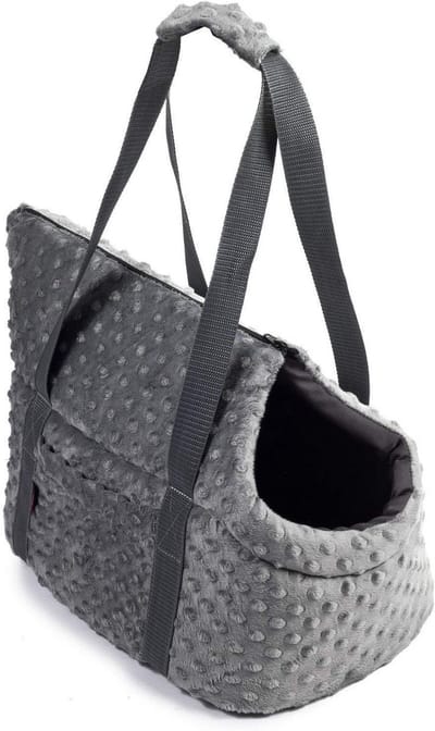 Comfortabele Hondenmand en Draagtas Grijs voor Kleine en Middelgrote Honden en Puppy's tot 10kg