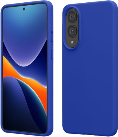 kwmobile telefoonhoesje geschikt voor Samsung Galaxy S25 Edge - Hoesje met siliconen coating - Smartphone case in Baltisch blauw