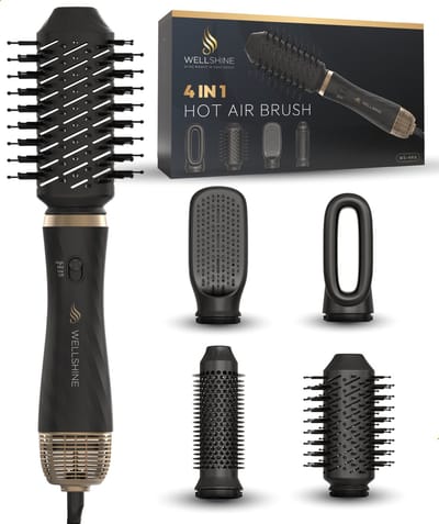 Wellshine 4 in 1 Fohnborstel - Multistyler - Airstyler - Stijlborstel - Volume en Krullen - Haarborstel
