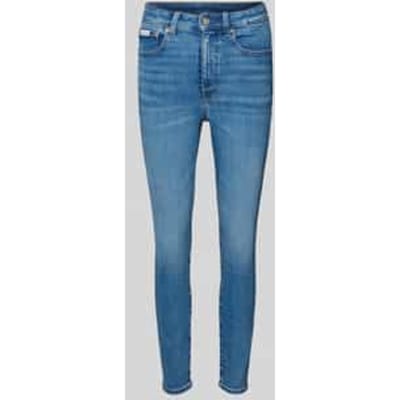 Skinny fit jeans van katoenmix