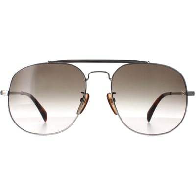 David Beckham DB7004/S 010 9K palladium zilver groen gradiÃ«nt zonnebril