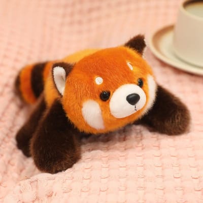 20cm Kawaii Kleine Dieren Cartoon Pluche Speelgoed Liggende Aap Rode Panda Beer Luiaard Capybara Pop Handformaat Pluche Knuffel Kalmerend Cadeau 20cm