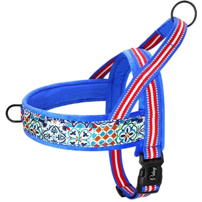 Hondentuig Vest No Pull Nylon Reflecterend Puppy Tuigen Voor Kleine Middelgrote Grote Honden Verstelbaar Outdoor Wandelen Huisdier Tuig Mopshond S