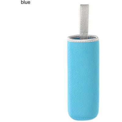 1 stuks Draagbare Neopreen Thermosbeker Waterfles Tas Isolatiehoes Zak Glazen Fles Tassen Sportaccessoires 1pc blauw