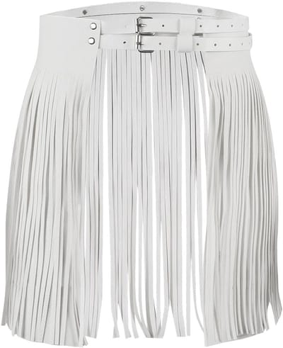 Franje Ceintuur van PU Leer voor Vrouwen - Brede Tassel Riem in Western en Vintage Stijl voor Feest en Dans Kostuums
