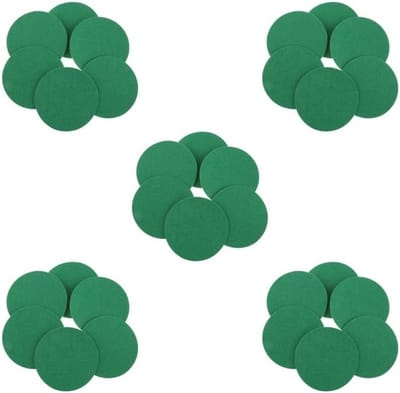 6 Stuks Vervangende Vilt Pads voor Air Hockey Tafel Duwers Groen