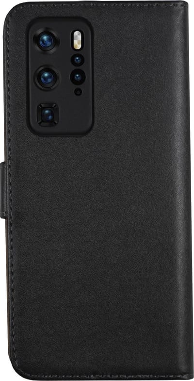 BMAX Leren flip case hoesje geschikt voor Huawei P40 Pro / Lederen book cover / Beschermhoesje / Telefoonhoesje / Hard case / Telefoonbescherming - Zwart
