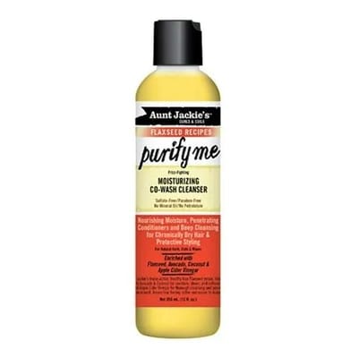 Aunt Jackie's Curls & Coils Flaxseed Recipes Purify Me Moisturizing Co-Wash Cleanser 237 ml