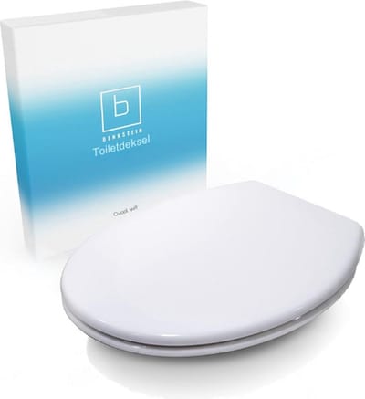 QPFO® Antibacteriële Toiletbril – Universele WC Bril met Softclose Mechanisme – Hygiënisch & Duurzaam – Met Print