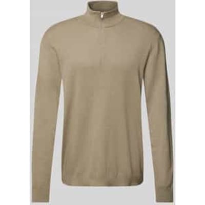 Gebreide pullover met ribboorden, model 'BERG'