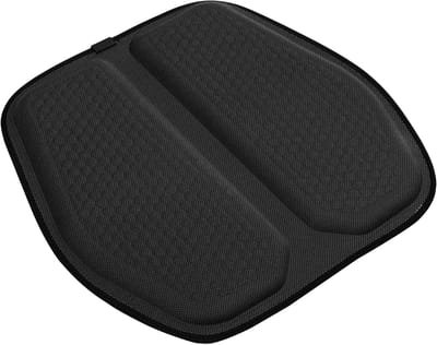 Universeel Auto Zitkussen 47x46.5cm - Comfortabele Bescherming voor Auto Reizen en Rijden - Duurzaam Polyester Fiber Gel in Zwart