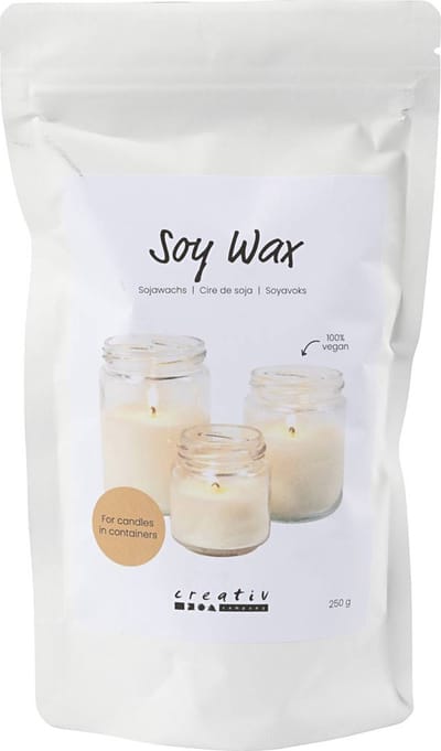 CC Sojawas voor Kaarsen in Potten 250gr Crème