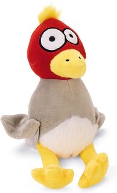 Beeztees Vogel Dodo - Hondenspeelgoed - Pluche - Grijs - 27x10x10 cm