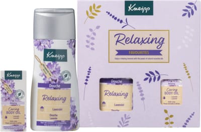 Kneipp Geschenkset Relaxing Favourites Douche & Body Oil - 3 x 1 set - Voordeelverpakking