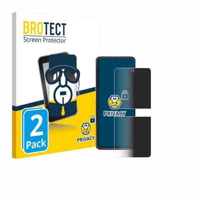 BROTECT - privacy screenprotector voor Motorola Razr 60 - Folie Beschermfolie Blauwlichtfilter 2 Stuks