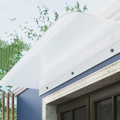 Transparante Luifel - Uitschuifbare Overkapping - Bescherming Buiten - UV-Bestendig Polycarbonaat - 50x130cm - Transparant