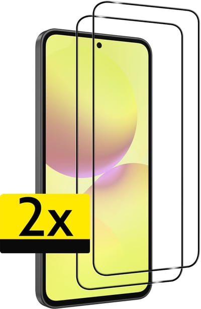 Screenprotector - Geschikt voor Samsung Galaxy A36 - 2 Stuks - Full Cover - Beschermglas - Gehard Glas - Tempered Glass - Screen Protector