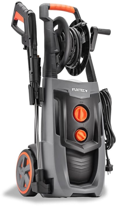 FUXTEC FX-HDRP2500 Hogedrukreiniger 2500W, 195 bar, 7,8 L/min, 468 l/u, slanghaspel, reinigingstank
