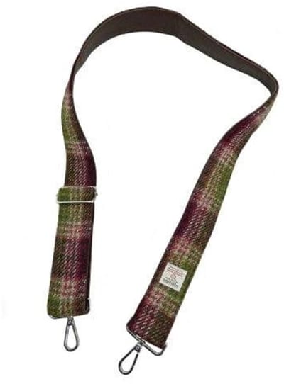 Tasriem - bag strap - Harris Tweed - Glenn Appin of Scotland Heather Check