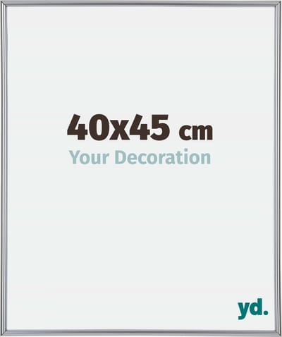 Your Decoration - Fotolijst 40x45 cm - Kunststof - Zilver Hoogglans - Annecy