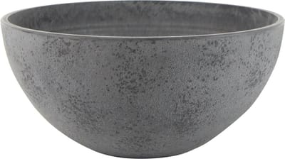 Ter Steege Bloempot/plantenpot schaal - kunststof - donkergrijs - D35 x H17 cm