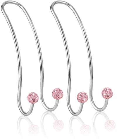 Dailygoods- Hoofdsteunhaak Bling - 2 Stuks - Multifunctionele Hanger - Auto Organizer - Antislip Ontwerp - Eenvoudige Installatie - Auto Haken