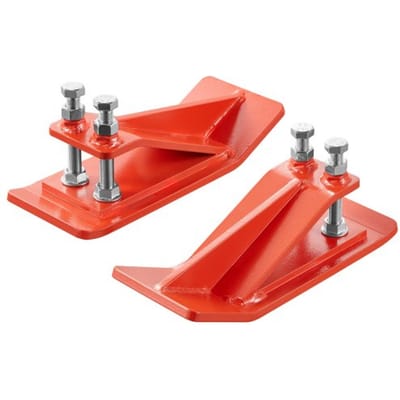 VEVOR Tractorbakbeschermer, 2 stuks. Stalen bakrandbeschermer, antislipvoorziening met dubbele zeskantmoeren en -bouten, voor het verwijderen van sneeuw, bladeren en het verspreiden van grind (oranje)
