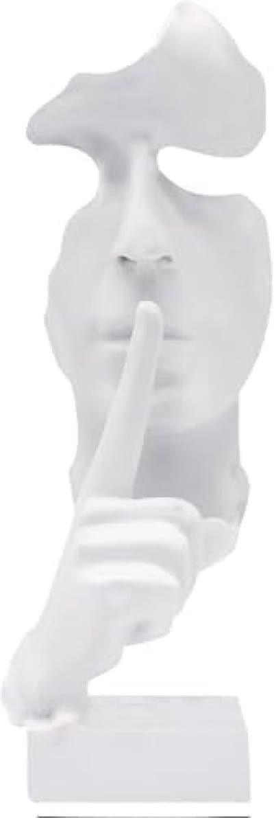Moderne abstracte kunstsculptuur - Stilte beeld voor woondecoratie