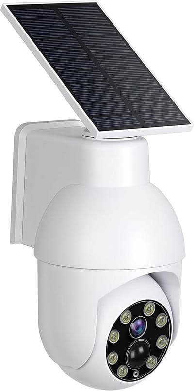 Nep Camera - Dummy Beveiliging - Huis Beveiligen - Met Sensorlicht - 12 x 9.4 cm - Zwart