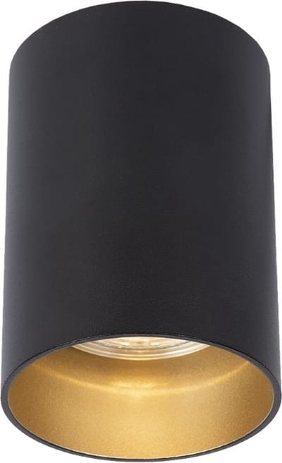 Atmooz - Opbouwspot Nuo Fix Zwart - Plafondspot - Slaapkamer / Woonkamer - Hoogte 10cm