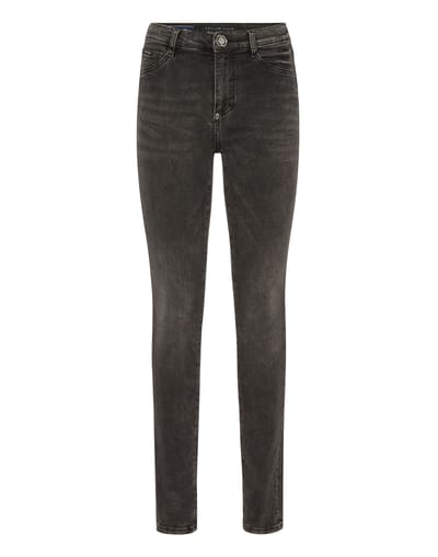 Denim High Waist Jegging Logo