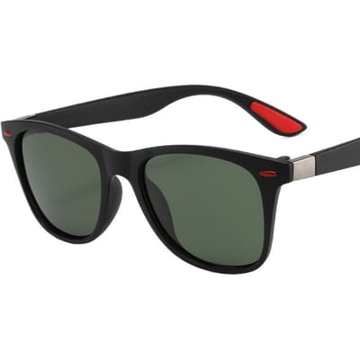 Nieuwe Klassieke Design Zonnebril Mannen Vrouwen Rijden Gebruik Vissen Vierkant Zonneklepbril Mannelijke Bril UV 400 Bescherming Bril 1PC black