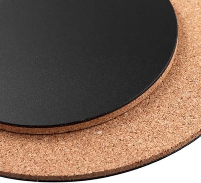 20 Stuks Kurken Onderzetters Rond 10cm en Vierkant 15x15cm, Dikke Kurk voor Bekers, Planten en Potten