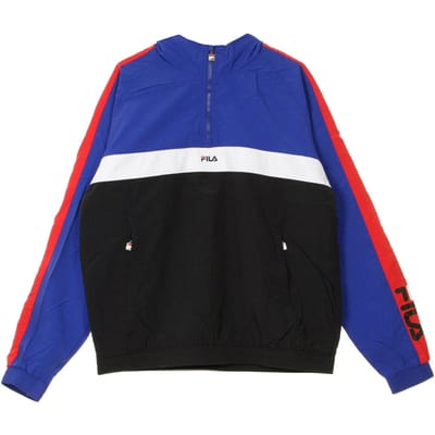 Jona Mazarine herenwindjack blauw/echt rood/helder wit/zwart