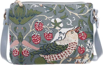 Schoudertas - Strawberry Thief Grey - Grijs - William Morris