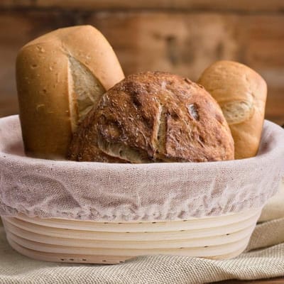 Brood Mand - Rijsmand Gisting - Brood Bakken - Natuurlijk Rotan Materiaal - 22x8cm - Niet gespecificeerd